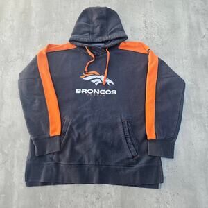 Denver Broncos Hoodie Sweat Shirt Youth's Large Fanatics